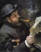 Chaude Monet Reading, Pierre Renoir